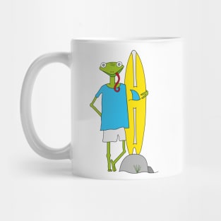 Surfing Lizzard Mug